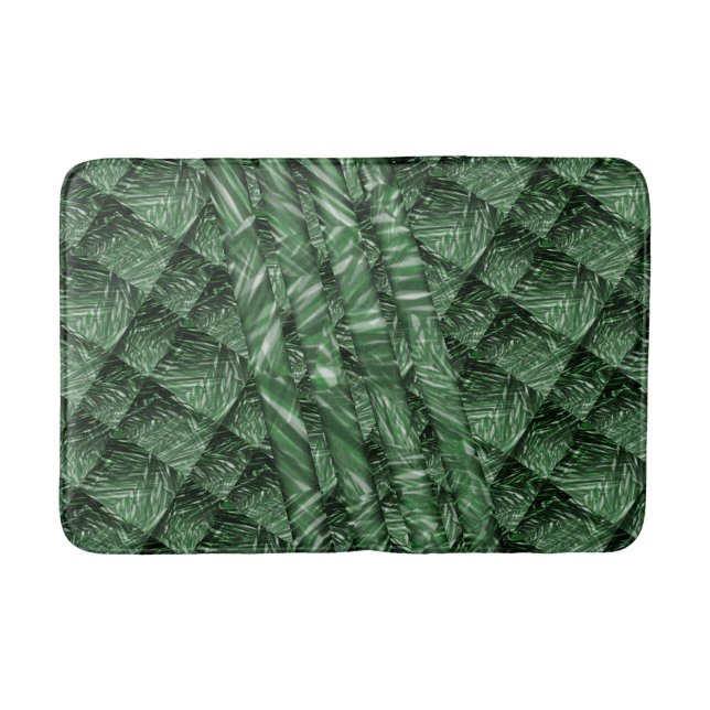 Tapete verde quadriculado com cor riscada badrumsmatta (Framsidan)