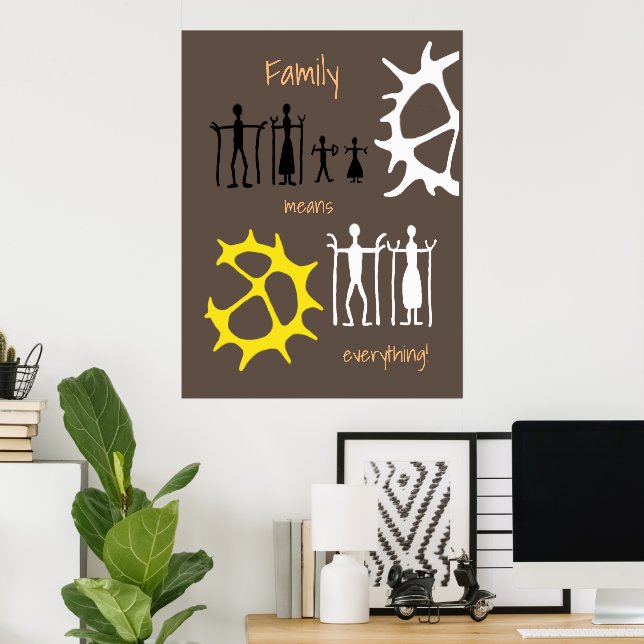 Tapetstry Familj! Poster (Hemmakontoret)