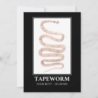Tapeworm din knapp hemma inbjudningar