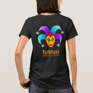 TapFoolery T-shirt - guld på svart linjer