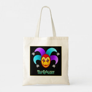 TapFoolery Tote - aqua på svart låda Tygkasse