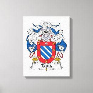 Tapia Family Crest Canvastryck