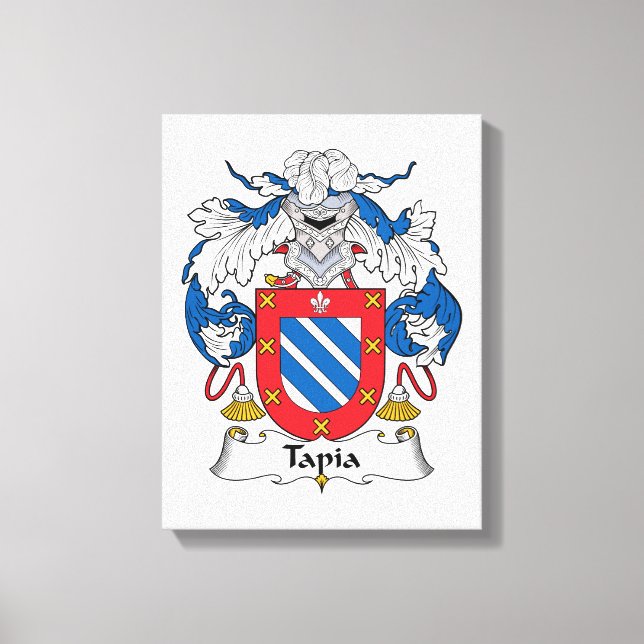 Tapia Family Crest Canvastryck (Framsida)