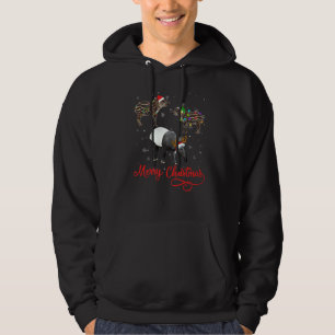 Tapir Älskare Julgran Ljus Animals Julafton Paj Hoodie