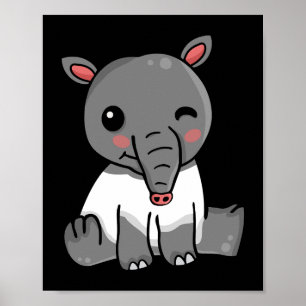 Tapir Älskare Kids Cute Tapirus Women Tapir Poster