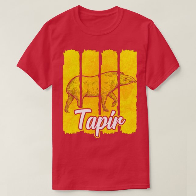 Tapir-djur T Shirt (Design framsida)
