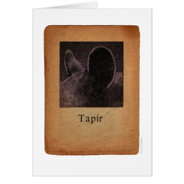 Tapir Hälsningskort (Framsidan)