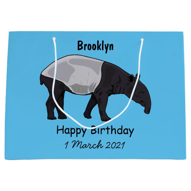 Tapir-illustration för tecknad (Framsidan)