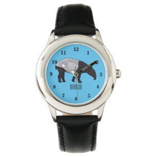 Tapir-illustration för tecknad armbandsur