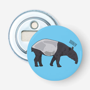 Tapir-illustration för tecknad flasköppnare