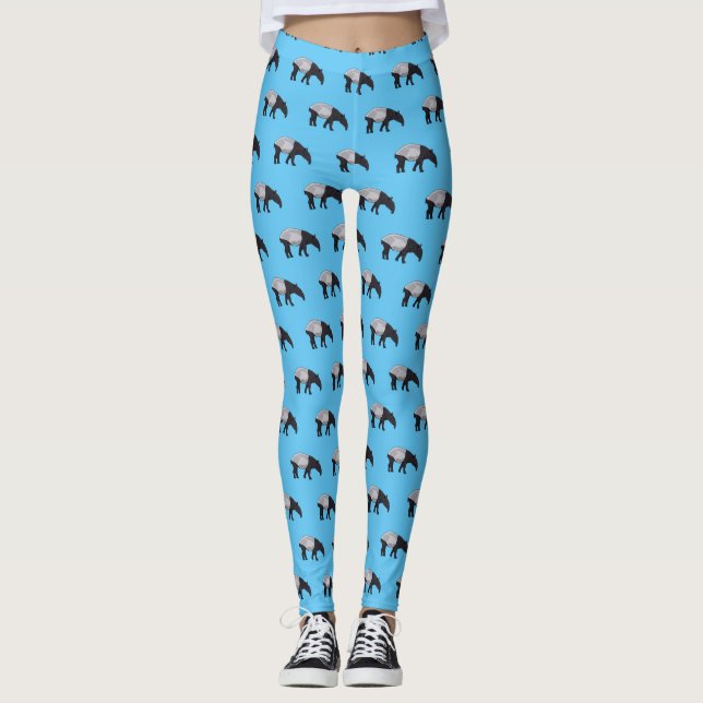 Tapir-illustration för tecknad leggings (Framsida)