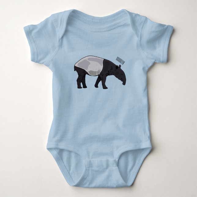 Tapir-illustration för tecknad t shirt (Framsida)