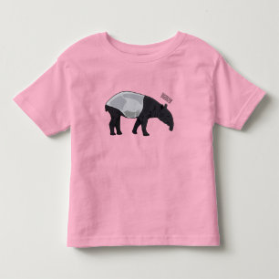 Tapir-illustration för tecknad t shirt