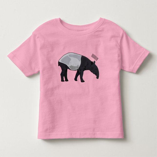 Tapir-illustration för tecknad t shirt (Framsida)