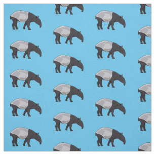 Tapir-illustration för tecknad tyg