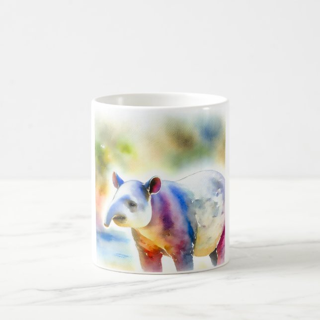 Tapir in the Forest 280924AREF133 - Watercolor Kaffemugg (Center)