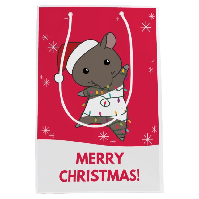Tapir jul Tapire Winter Animals Medium Gift  (Framsidan)