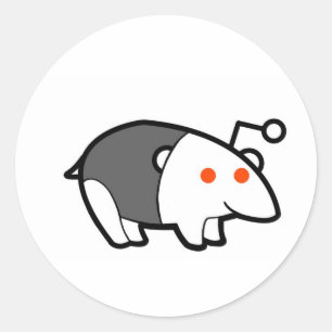 Tapir Runt Klistermärke