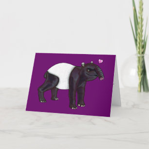 Tapir Wants Hugges Card Kort