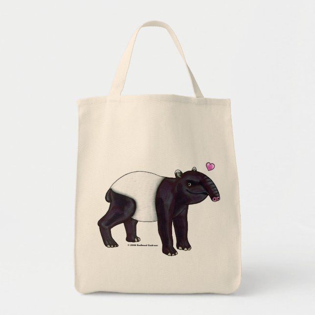 Tapir Wants Hugges Light Bags Tygkasse (Framsidan)