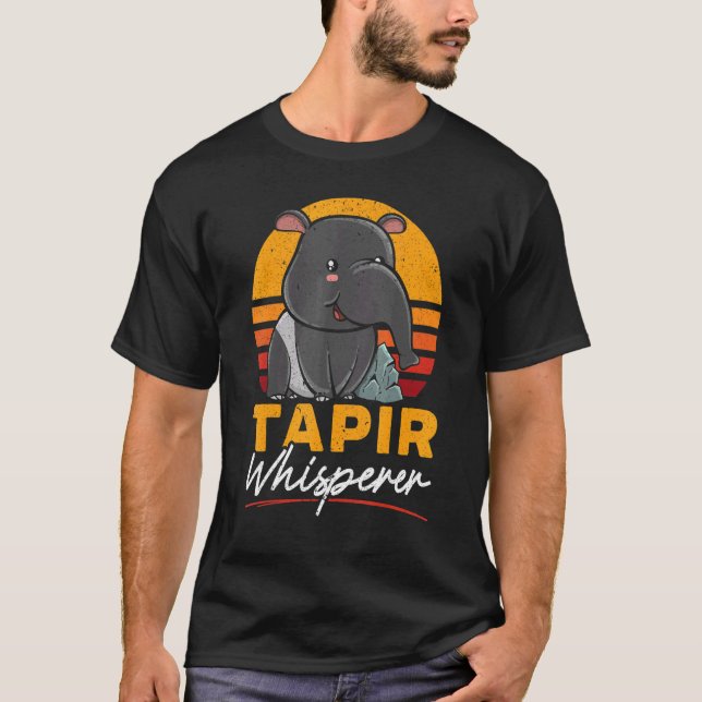 Tapir Whisperer Wildlife Animal Zookeeper Tapir T Shirt (Framsida)