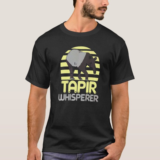 Tapir Whisperer Wildlife Animal Zookeeper Tapirrif T Shirt (Framsida)