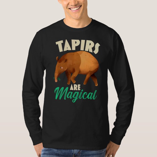 Tapirer är magiska djurparker för vilda djur t shirt (Framsida)