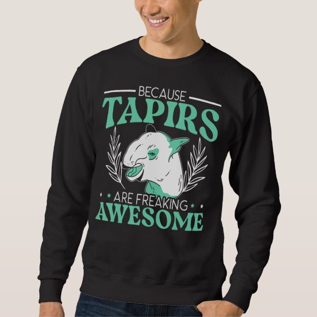 Tapirs håller på att frysa Fantastisk Tapir Lång Ärmad Tröja (Framsida)