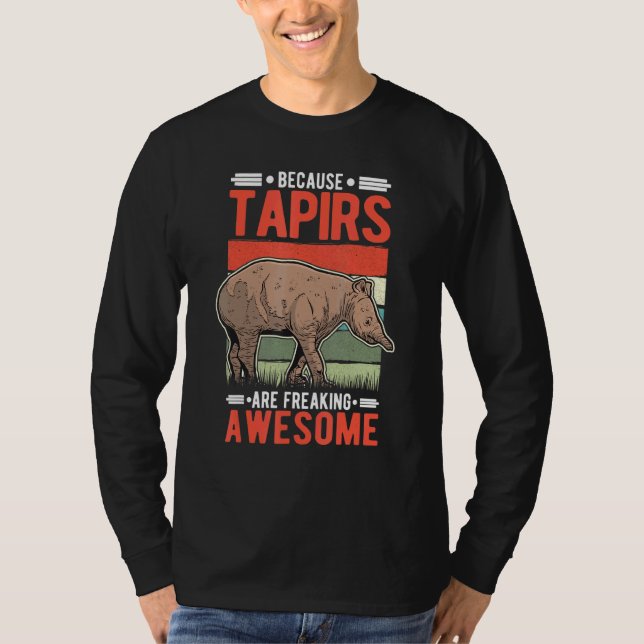 Tapirs håller på att frysa Fantastisk Tapir T Shirt (Framsida)