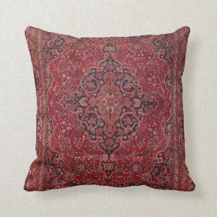Tapis antique rouge kudde