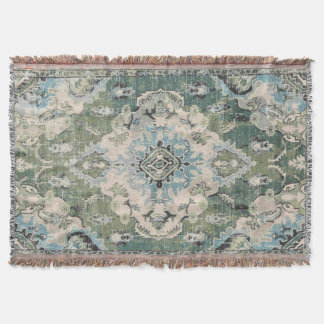 Tapis antique vert filt