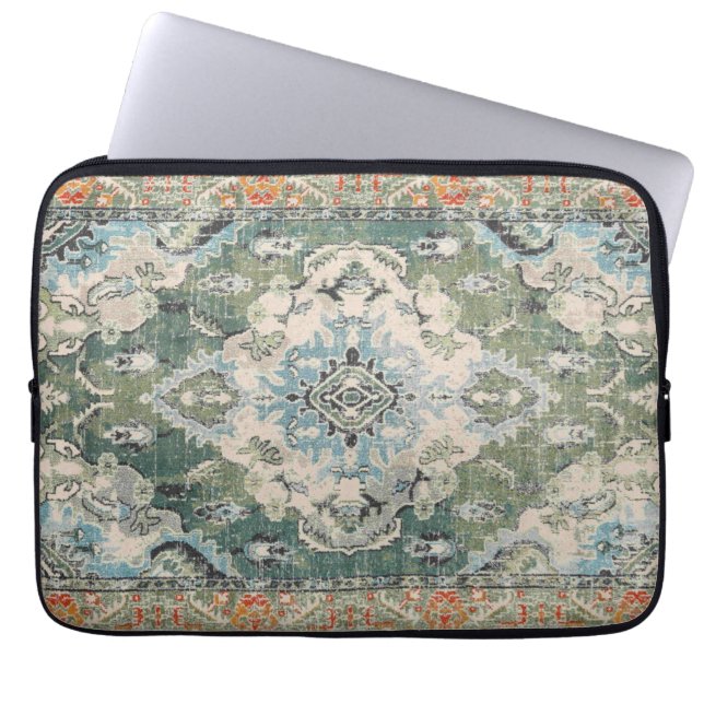 Tapis antique vert laptop fodral (Framsidan)