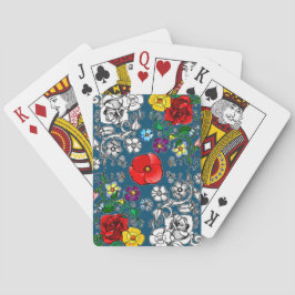 Tapis de fleurs au coquelicot casinokort