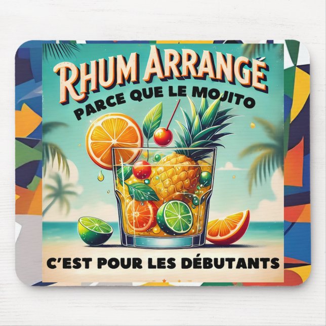 Tapis de souris arrangé au rhum tropical  musmatta (Framsidan)