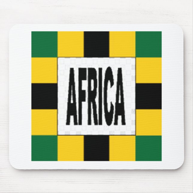 Tapis de souris blanc Design AFRIKA Musmatta (Framsidan)