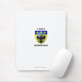 Tapis de souris - blason de L'Aigle - Normandie Musmatta