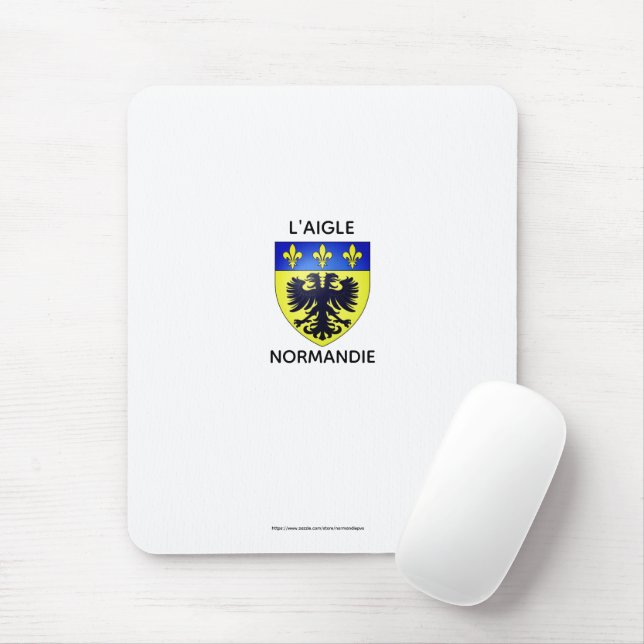 Tapis de souris - blason de L'Aigle - Normandie Musmatta (Med mus)