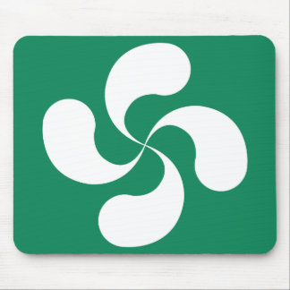 Tapis de Souris Croix Basque fond Vert "Lauburu" Musmatta