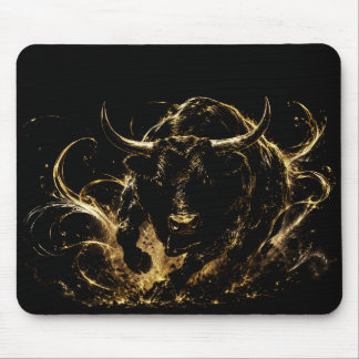 Tapis de Souris Élégant Taureau de Feu Musmatta
