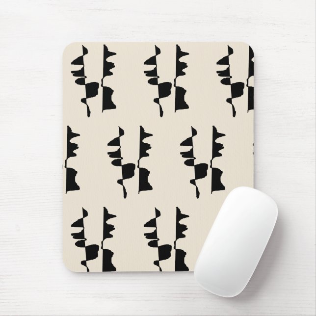 Tapis de Souris Ergonomique "Abstrait Dual Face" Musmatta (Med mus)