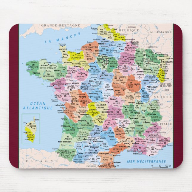 tapis-de-souris France départements Musmatta (Framsidan)