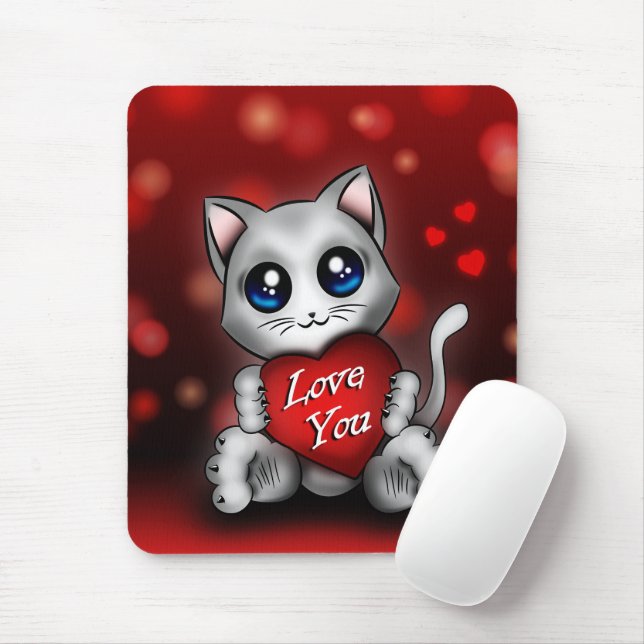 Tapis De Souris Le chaton t'aime Musmatta (Med mus)