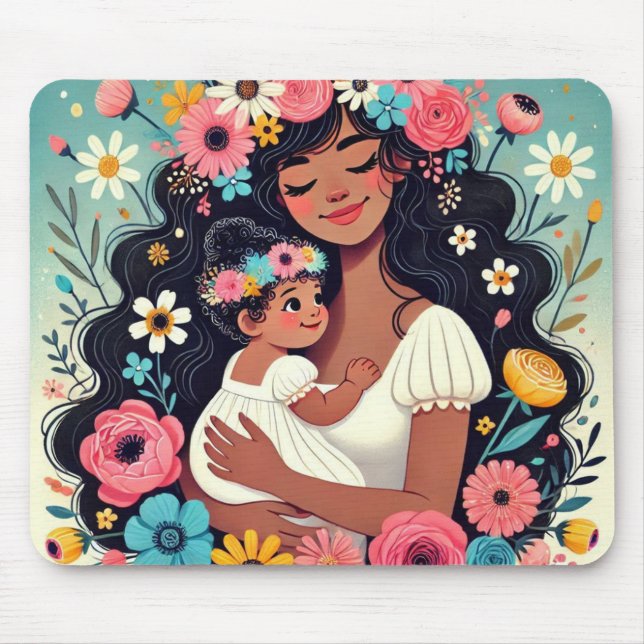Tapis de souris maman et bebe fille musmatta (Framsidan)