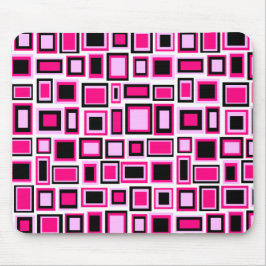 Tapis de souris motif carrés abstrait musmatta