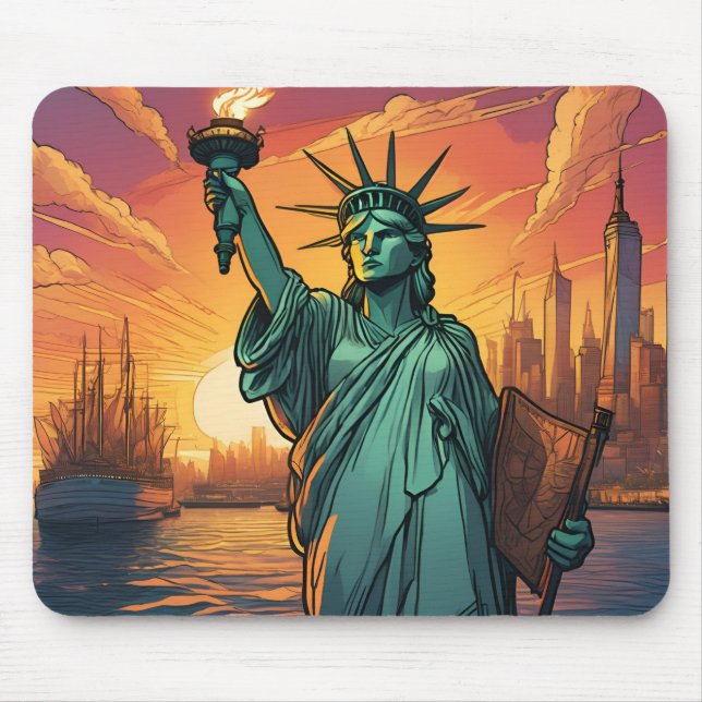 Tapis de souris statue de la liberté musmatta (Framsidan)