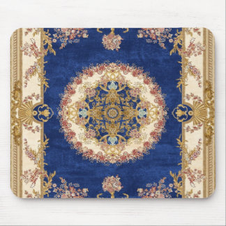 Tapis De Yoga motif bleu et doré Musmatta
