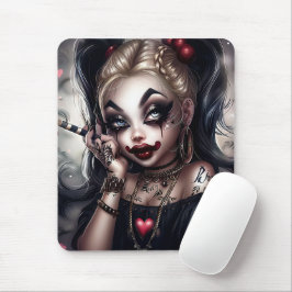 Tapis Sourie Woman with Clown Makeup 10 Musmatta