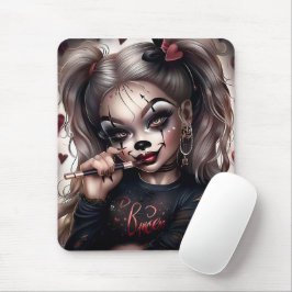 Tapis Sourie Woman with Clown Makeup 2 Musmatta
