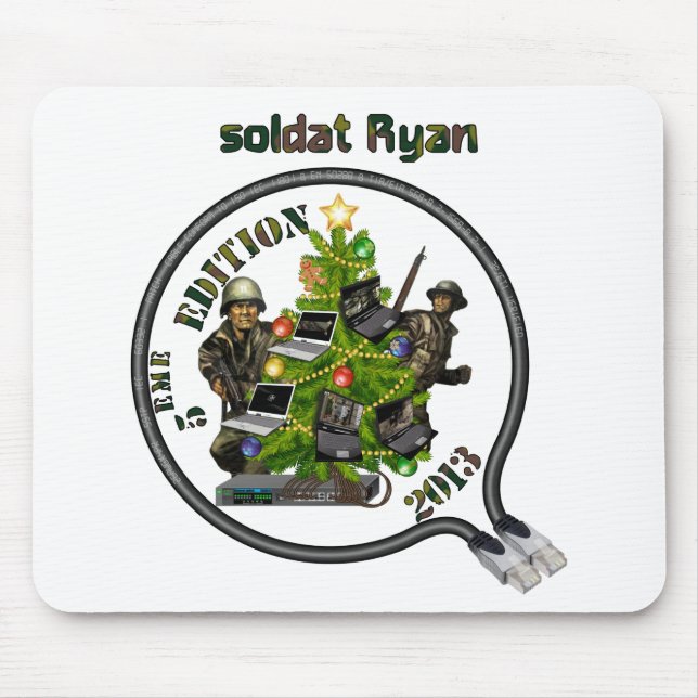 Tapis souris Lan de Noël soldat Ryan Musmatta (Framsidan)