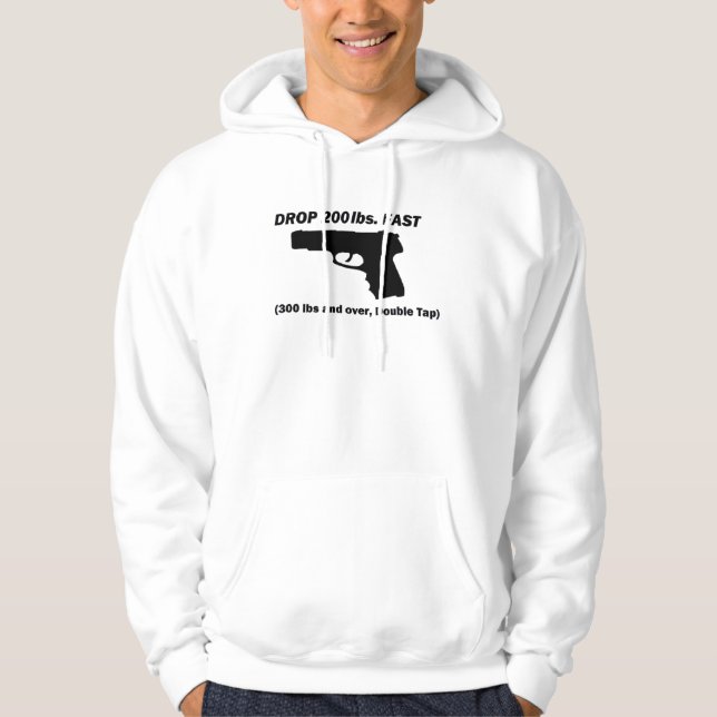 "tappa 200 pund fastar, det 2nd rättelsevapnet för sweatshirt (Framsida)
